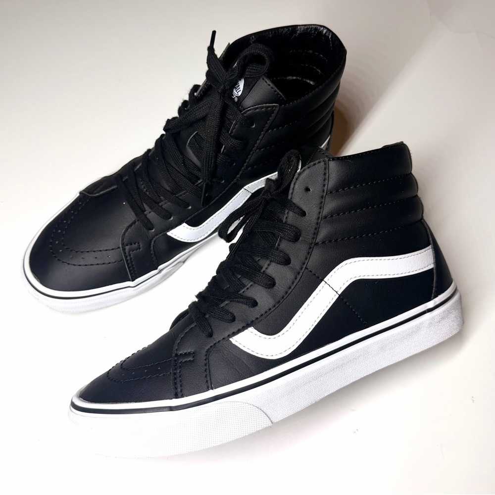 Classic High-Top Women's Sneakers in Black and White